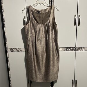 Nine West Shimmering Gold Mini Dress
